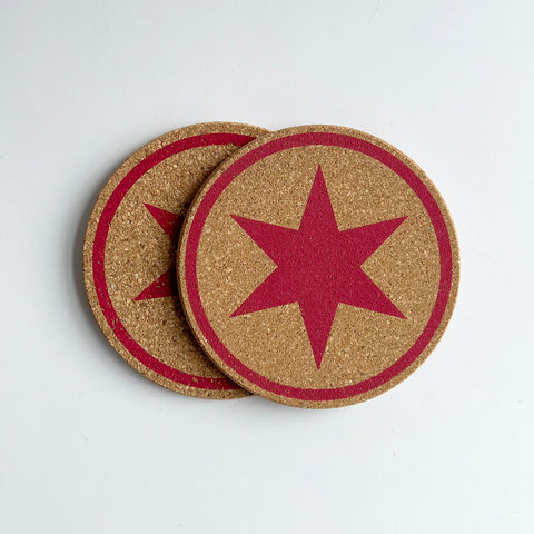 Chicago Star Coaster x2
