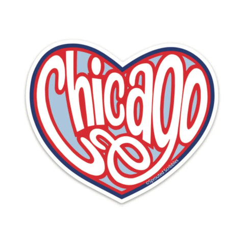 Chicago Heart Sticker